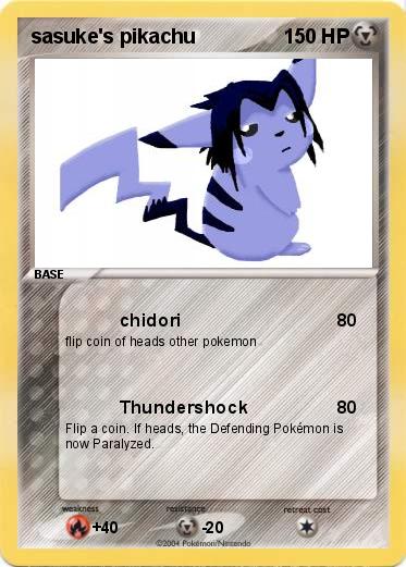 Pokemon sasuke's pikachu