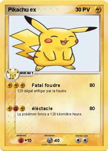 Pokemon Pikachu ex