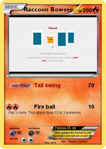 Pokemon Raccoon Bowser