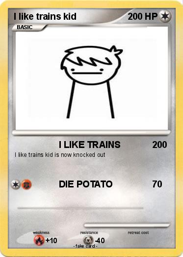 Pokemon I like trains kid