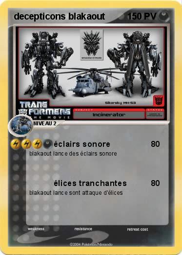 Pokemon decepticons blakaout