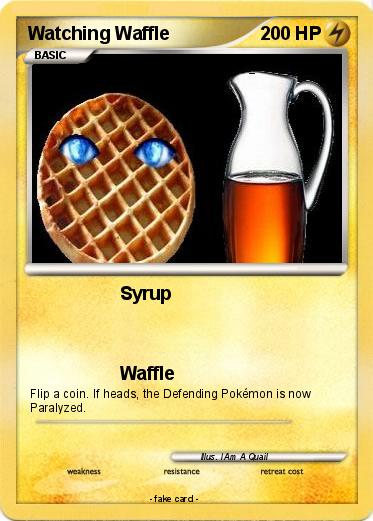 Pokemon Watching Waffle