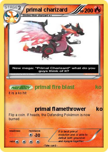 Pokemon primal charizard