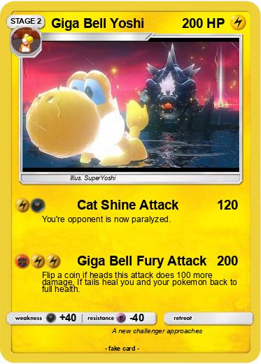 Pokemon Giga Bell Yoshi