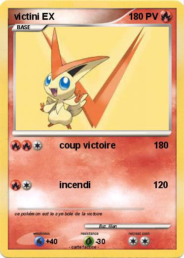 Pokemon victini EX