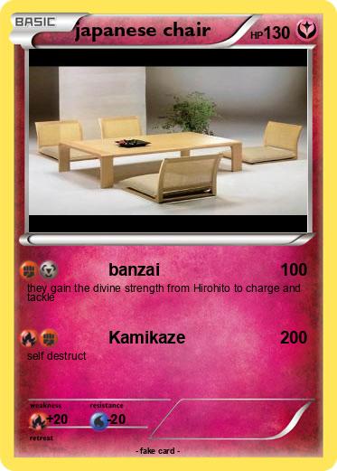 Pokemon japanese chair