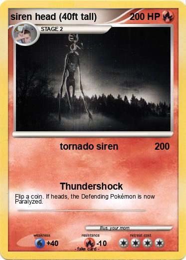 Pokemon siren head (40ft tall)