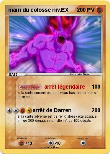 Pokemon main du colosse niv.EX