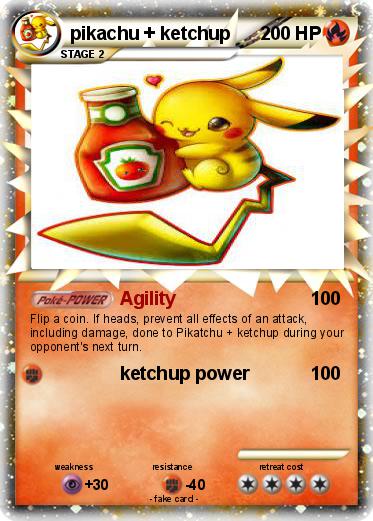 Pokemon pikachu + ketchup