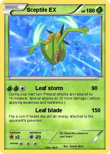 Pokemon Sceptile EX