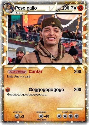 Pokemon Peso gallo