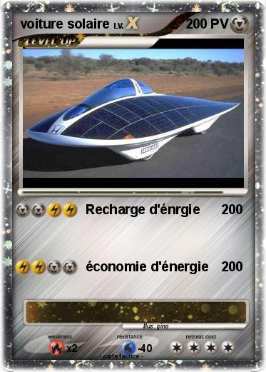 Pokemon voiture solaire