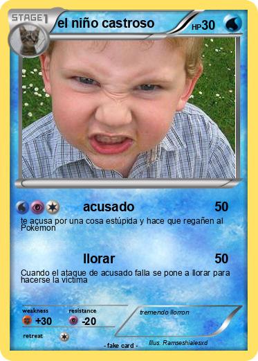 Pokemon el niño castroso