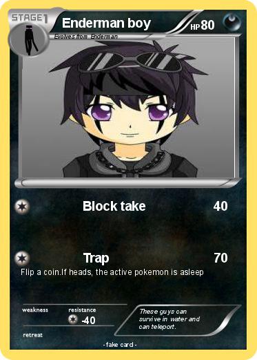 Pokemon Enderman boy