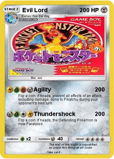 Pokemon Evil Lord