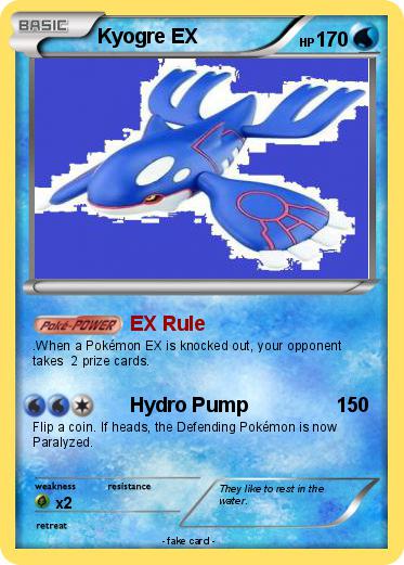 Pokemon Kyogre EX