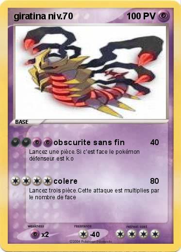 Pokemon giratina niv.70
