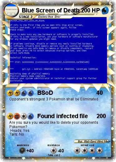 Pokemon Blue Screen of Death