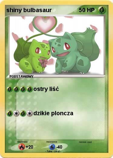 Pokemon shiny bulbasaur