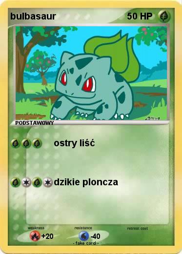 Pokemon bulbasaur