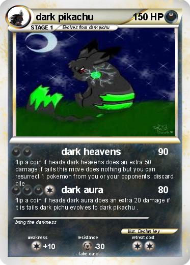 Pokemon dark pikachu