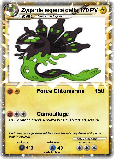 Pokemon Zygarde espece delta