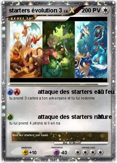 Pokemon starters évolution 3