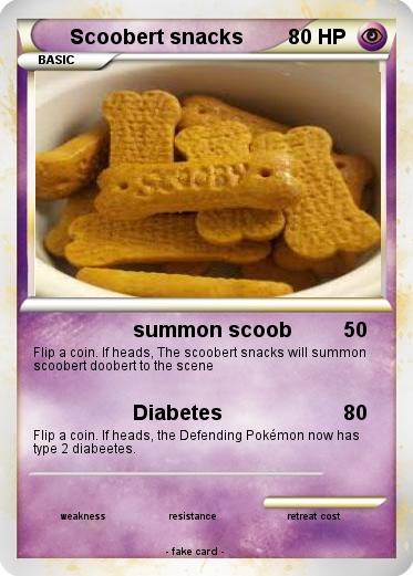 Pokemon Scoobert snacks