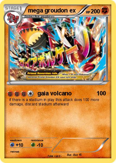 Pokemon mega groudon ex