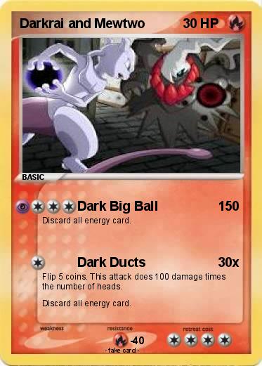 Pokemon Darkrai and Mewtwo