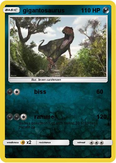 Pokemon gigantosaurus