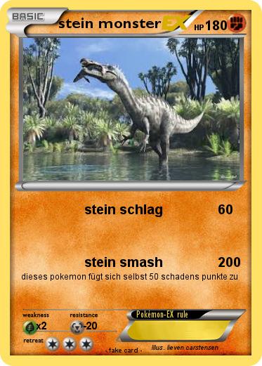 Pokemon stein monster