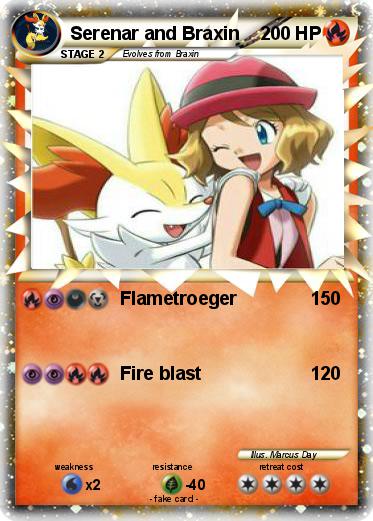 Pokemon Serenar and Braxin