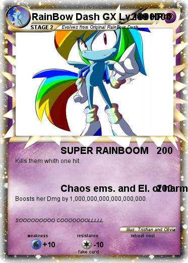 Pokemon RainBow Dash GX Lv.1000000