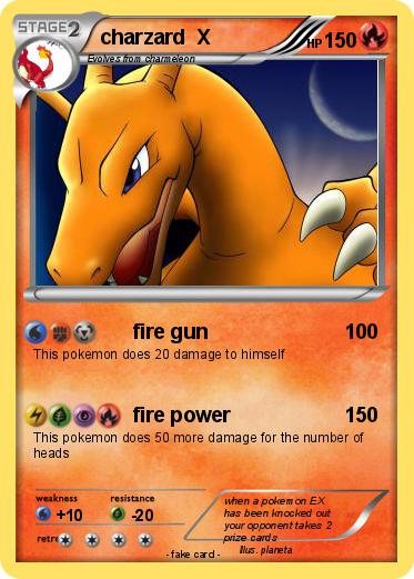 Pokemon charzard  X