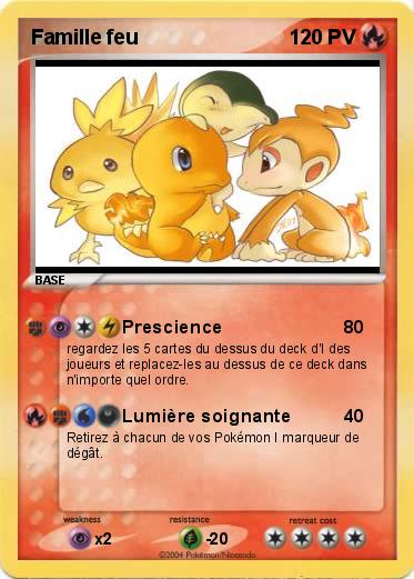 Pokemon Famille feu