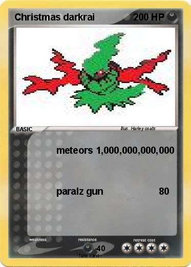Pokemon Christmas darkrai