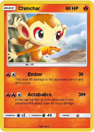 Pokemon Chimchar