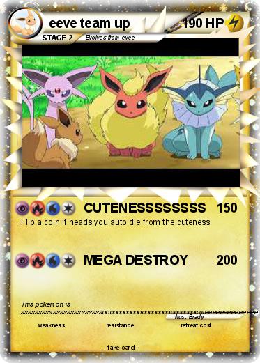 Pokemon eeve team up