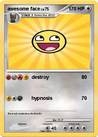 Pokemon awesome face