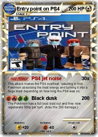 Pokemon Entry point on PS4