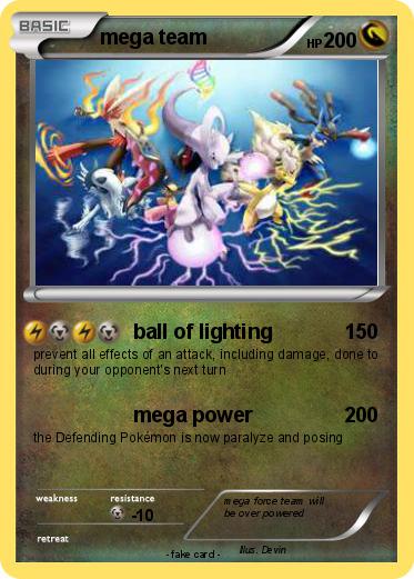 Pokemon mega team