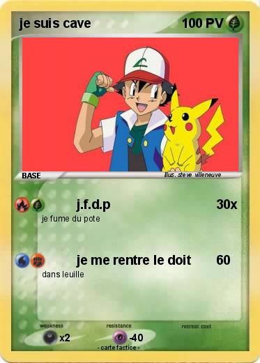 Pokemon je suis cave