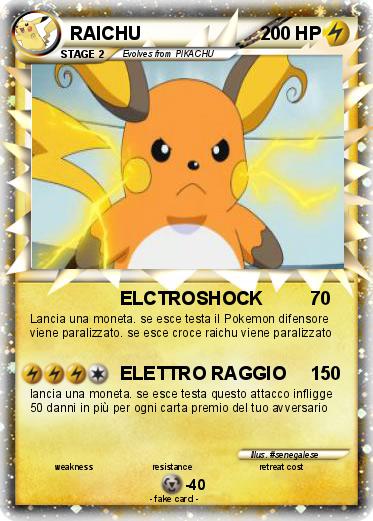 Pokemon RAICHU