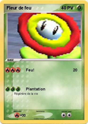 Pokemon Fleur de feu