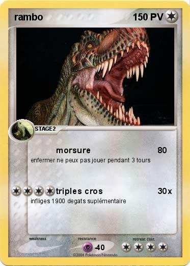 Pokémon rambo 36 36 - morsure - Ma carte Pokémon