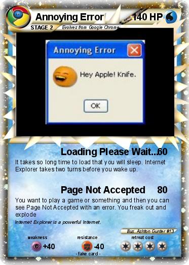 Pokemon Annoying Error