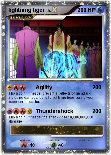 Pokemon lightning tiger