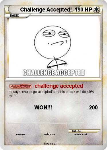 Pokemon Challenge Accepted!