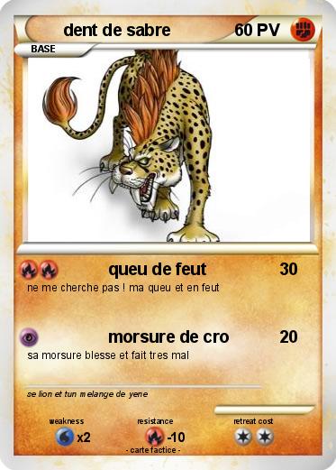 Pokemon dent de sabre